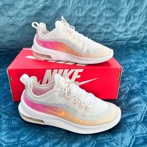 Womens Nike Air Max Axis Prem White/Melon Tint-Laser Fuchia Size 7